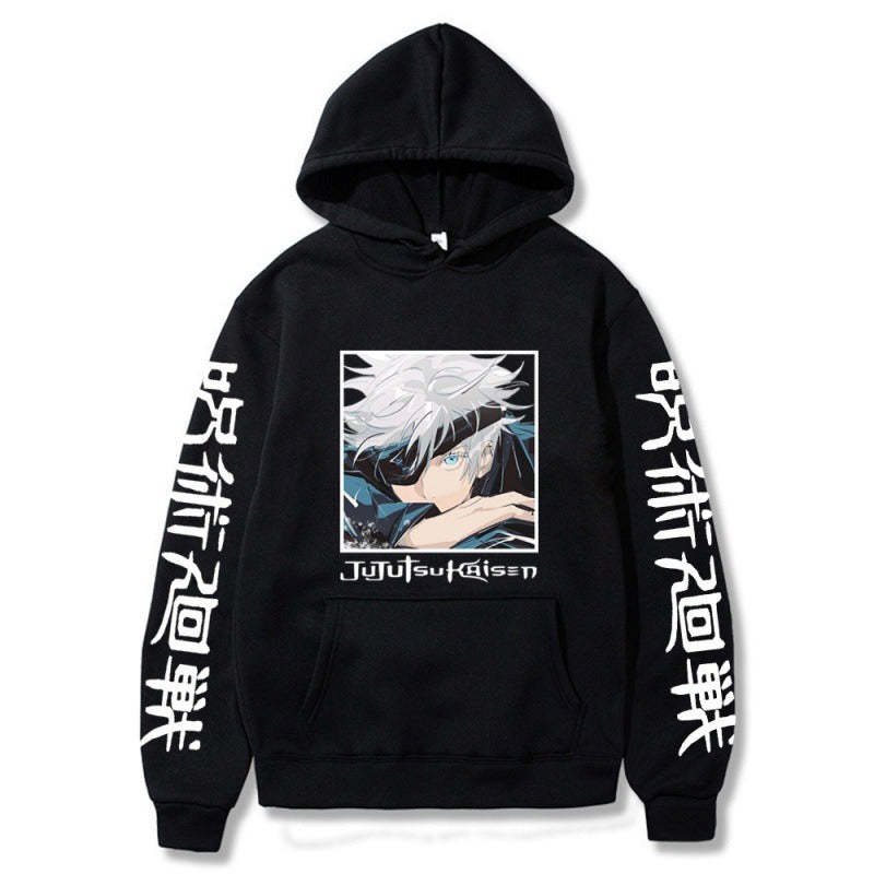 Hoodie, Japanese anime spell battle, Gojo Goku, new student creative hoodie