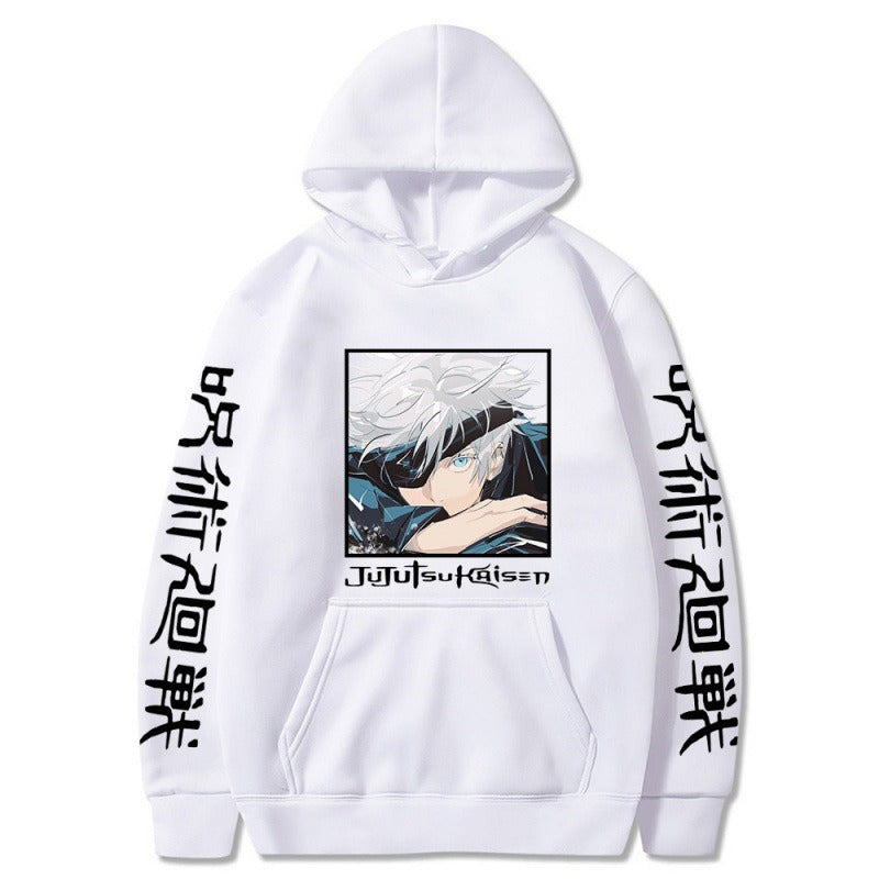 Hoodie, Japanese anime spell battle, Gojo Goku, new student creative hoodie