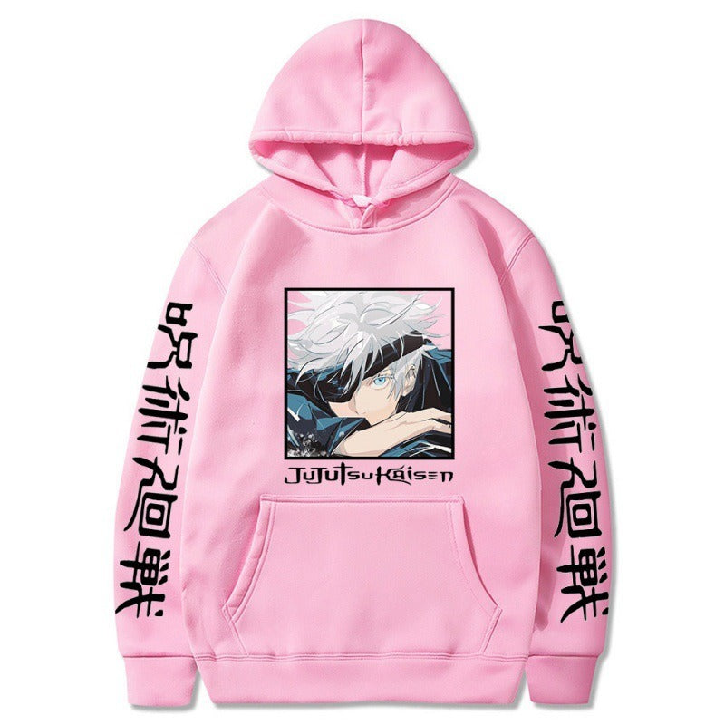 Hoodie, Japanese anime spell battle, Gojo Goku, new student creative hoodie